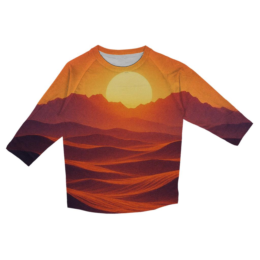 Crimson Dune Horizon cotton quarter sleeve shirts