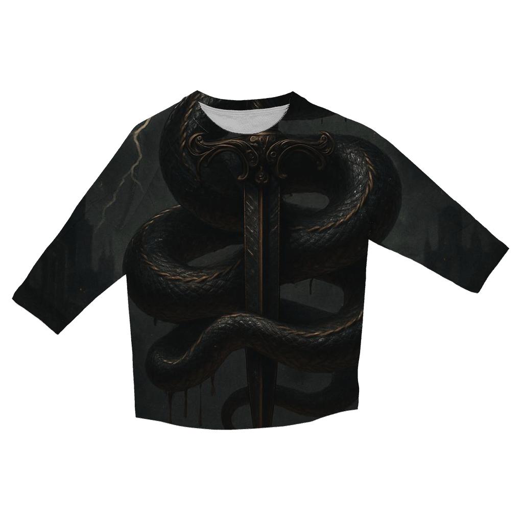 Serpent And Dagger Eclipse cotton quarter sleeve shirts