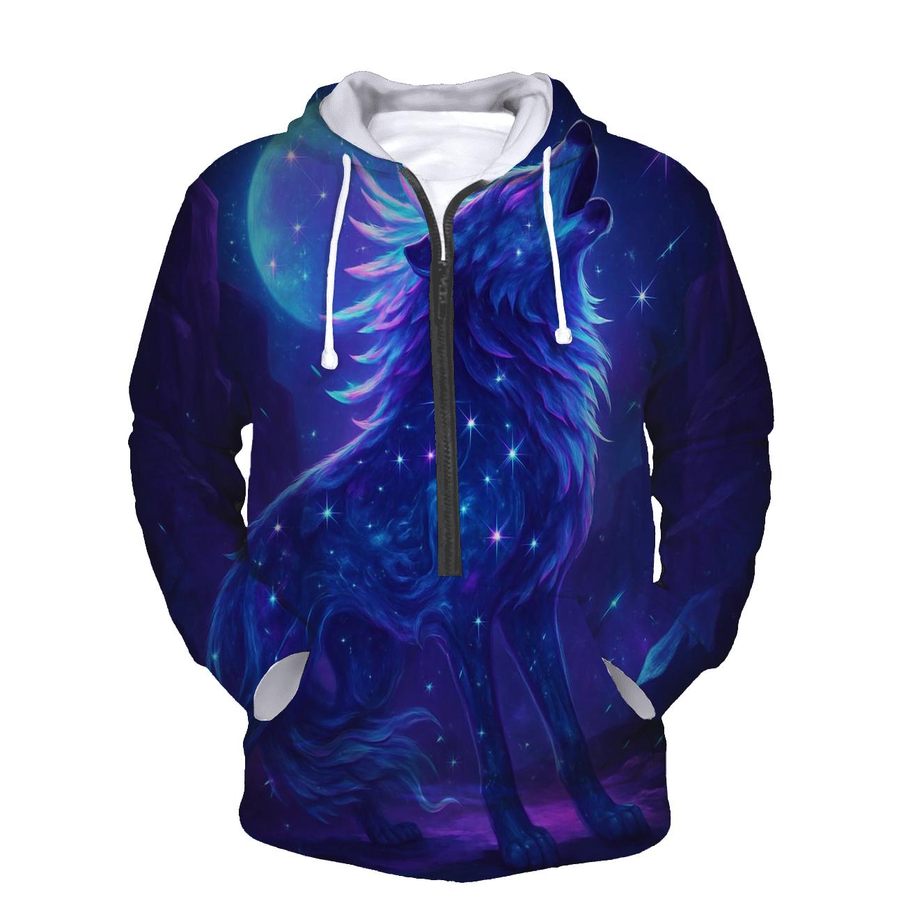 Nebula Guardian Wolf hoodies fashion