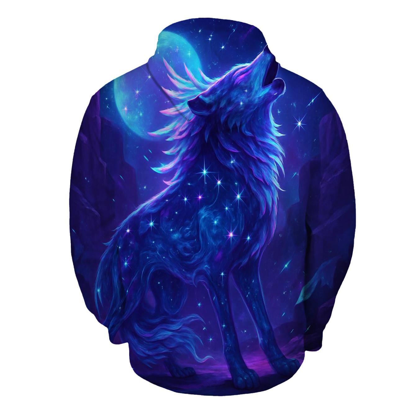 Nebula Guardian Wolf hoodies fashion
