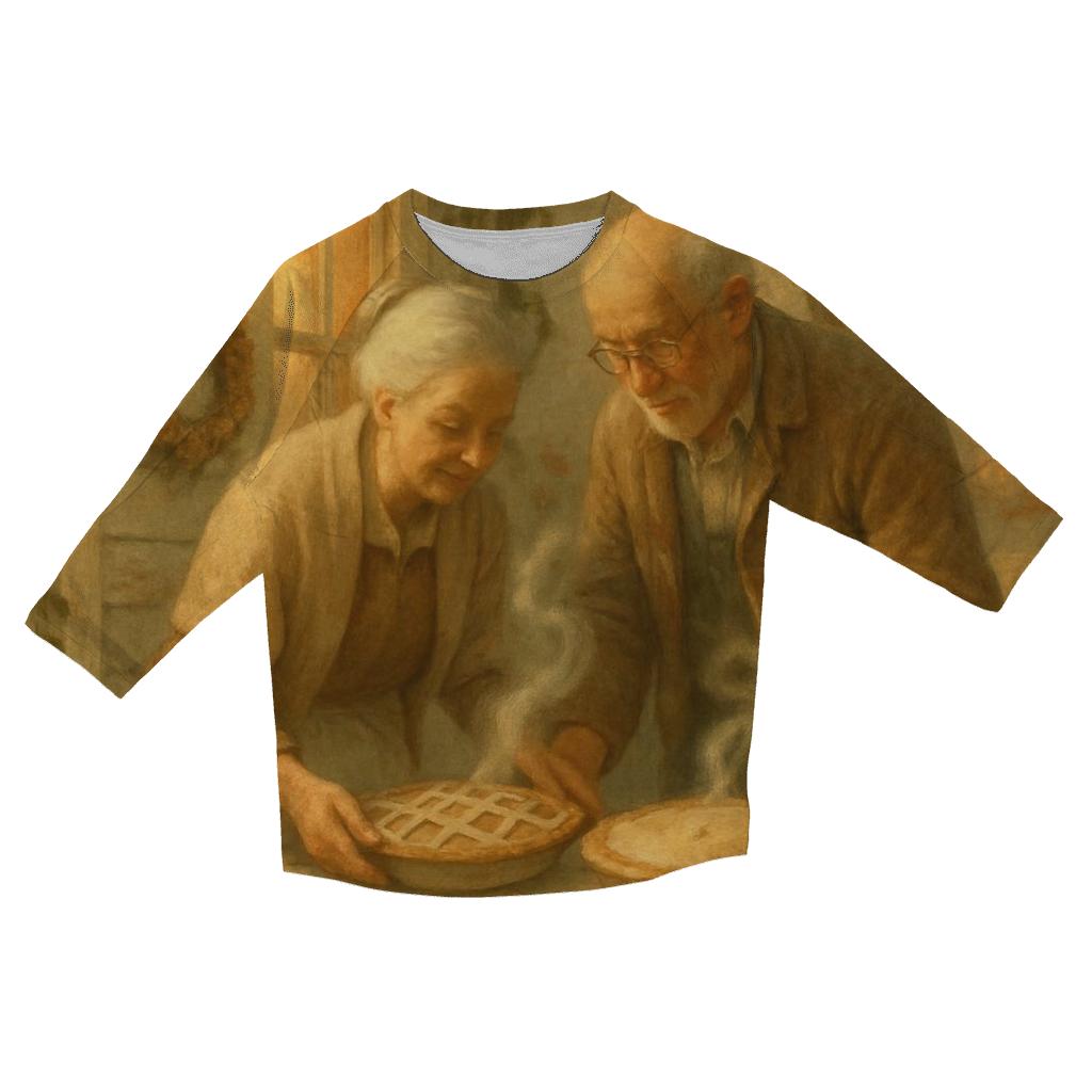 Pie Steam And Porch Light fashion 3/4 sleeve shirts