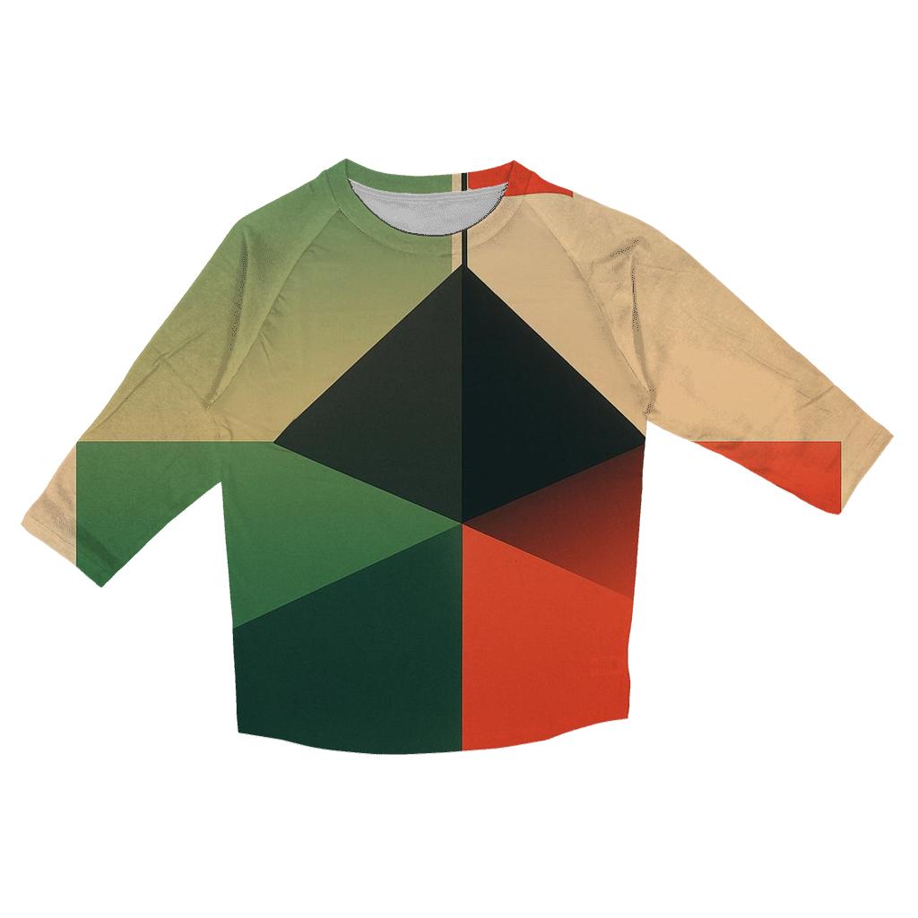 Minimalist Geometric Unity casual three quarter sleeve shirts