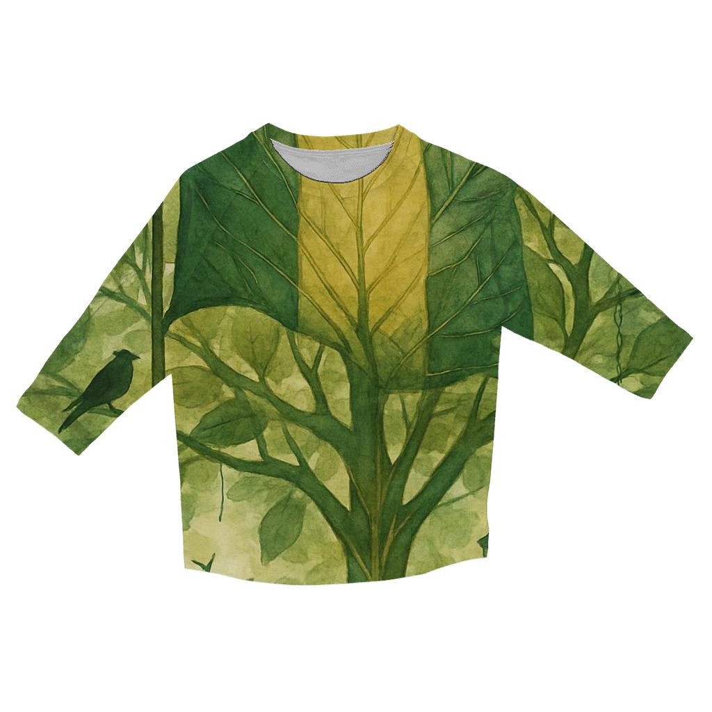 Forest Banner Becoming Canopy designer 3/4 sleeve blouses