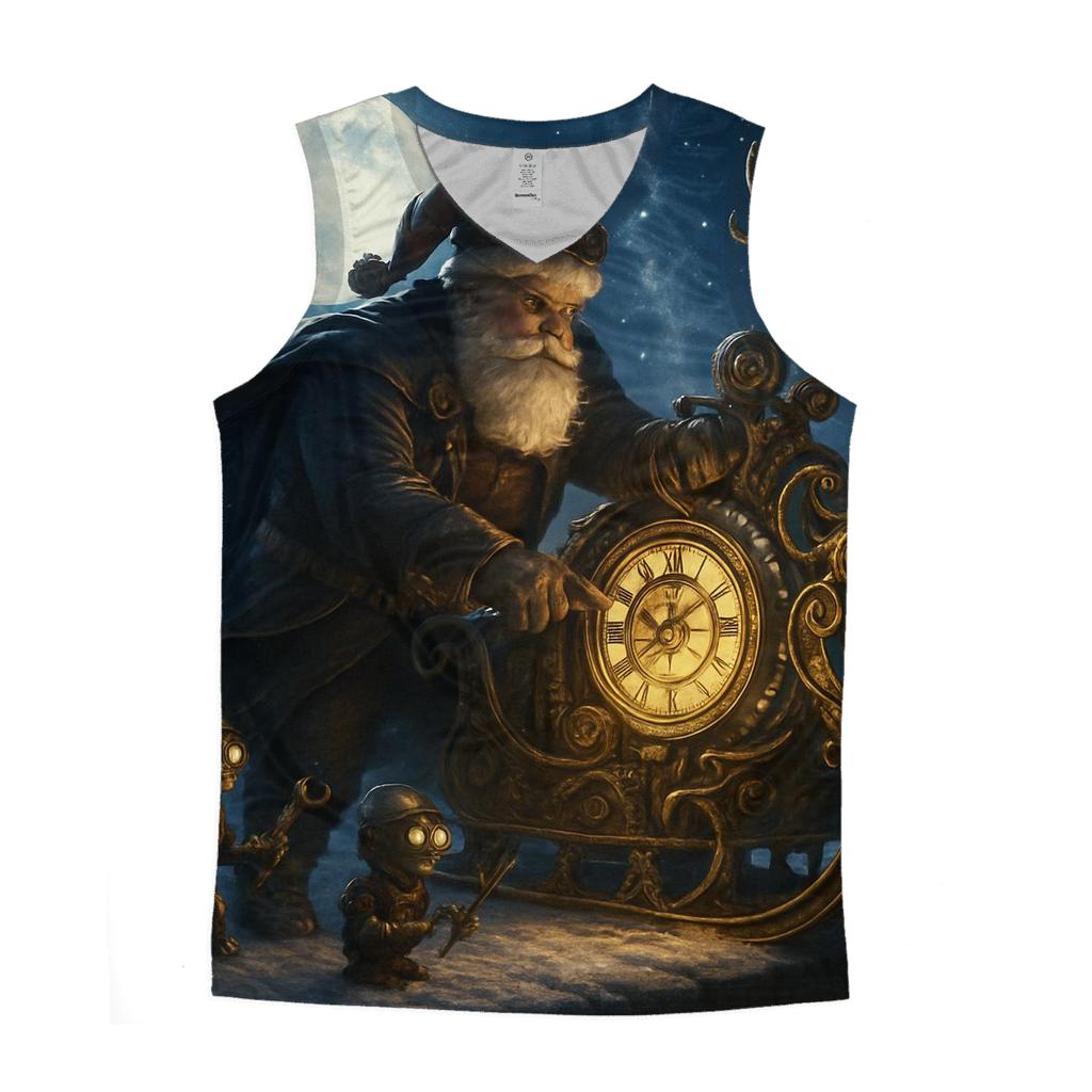 Clockwork Midnight Santa casual summer tank tops