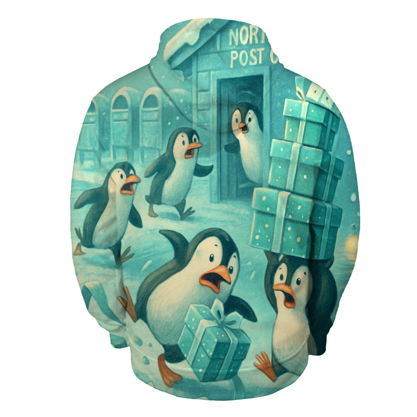 Penguin Post Office Panic graphic hoodies