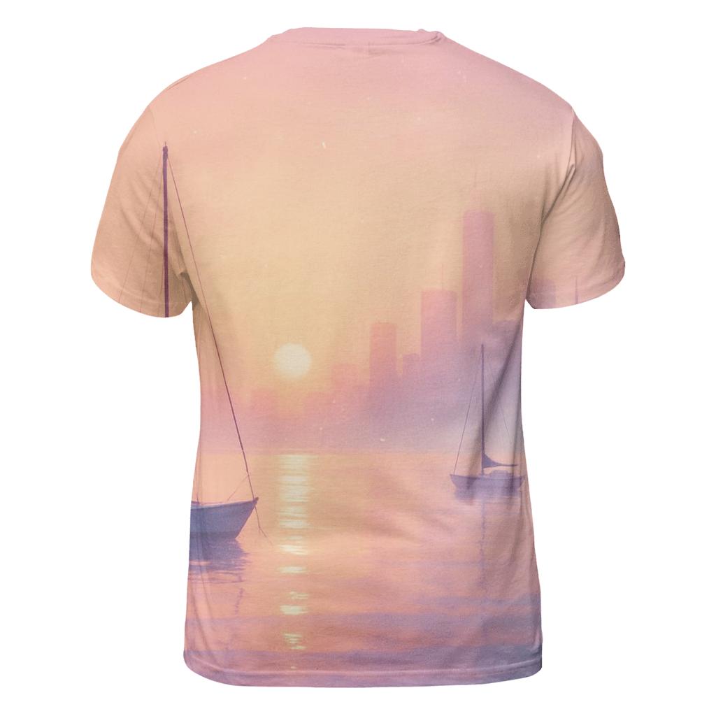 Lavender Harbor Glow statement graphic shirts