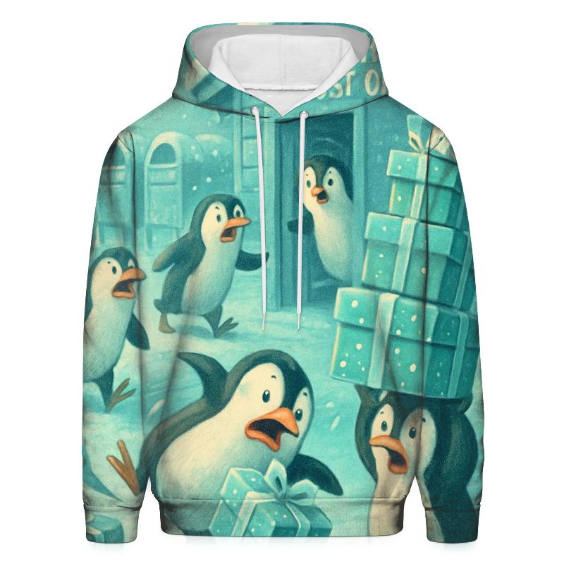 Penguin Post Office Panic graphic hoodies