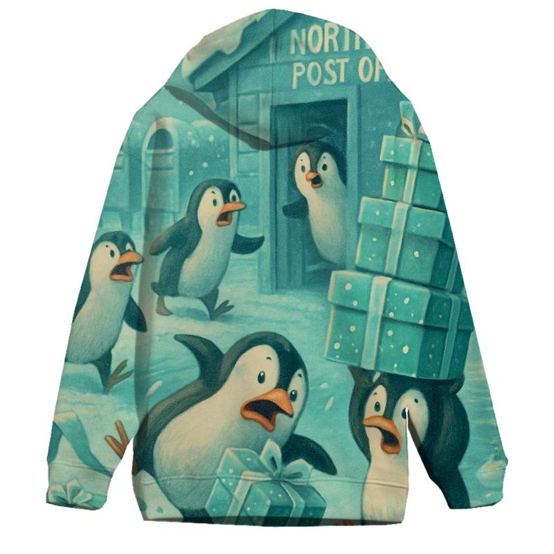 Penguin Post Office Panic graphic hoodies