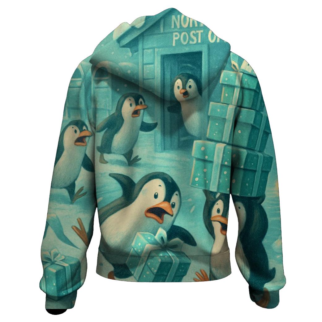 Penguin Post Office Panic graphic hoodies