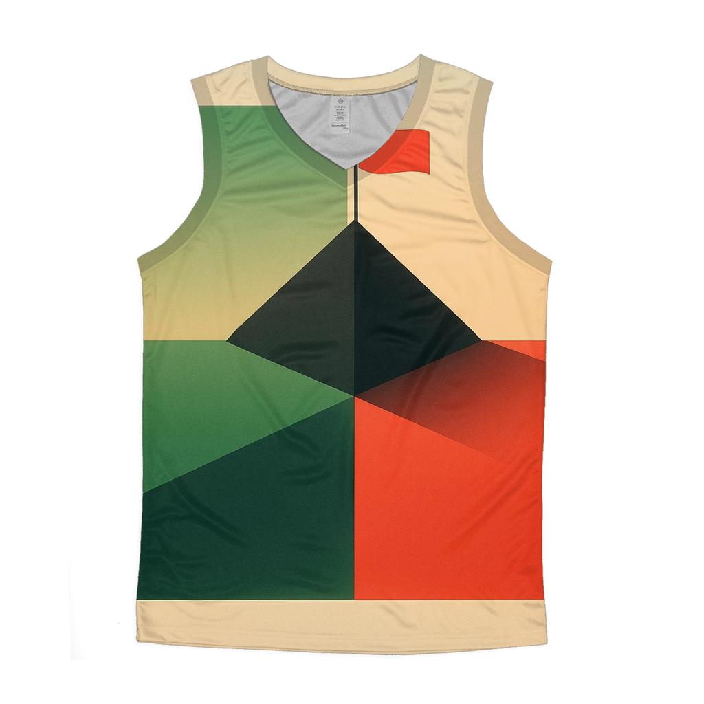 Minimalist Geometric Unity trendy fitted tank tops