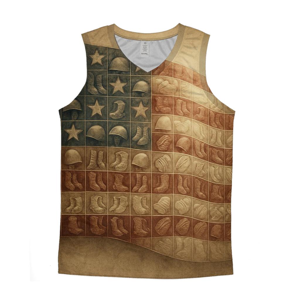 Veteran Honor Mosaic casual summer tank tops