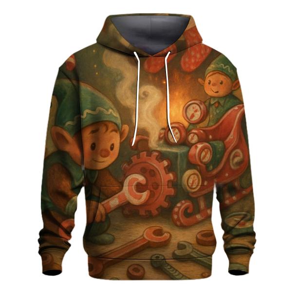 Gingerbread Mechanics Workshop pullover hoodies