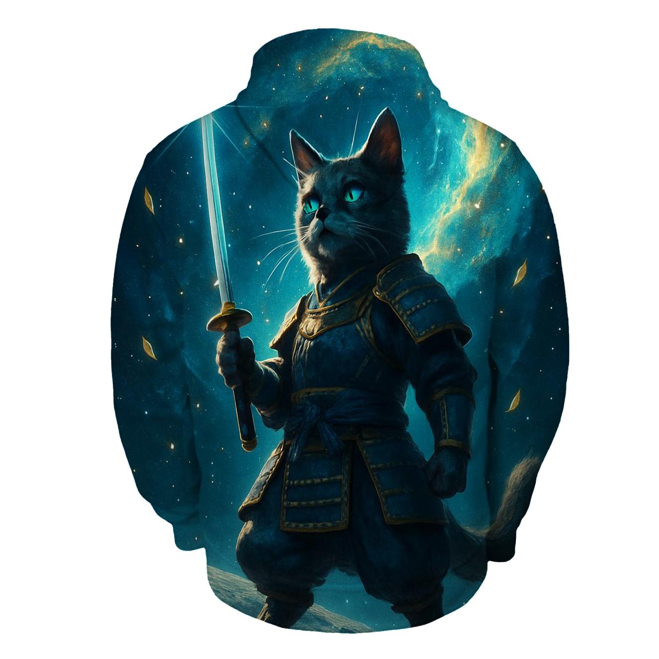 Nebula Knight Cat hoodies fashion