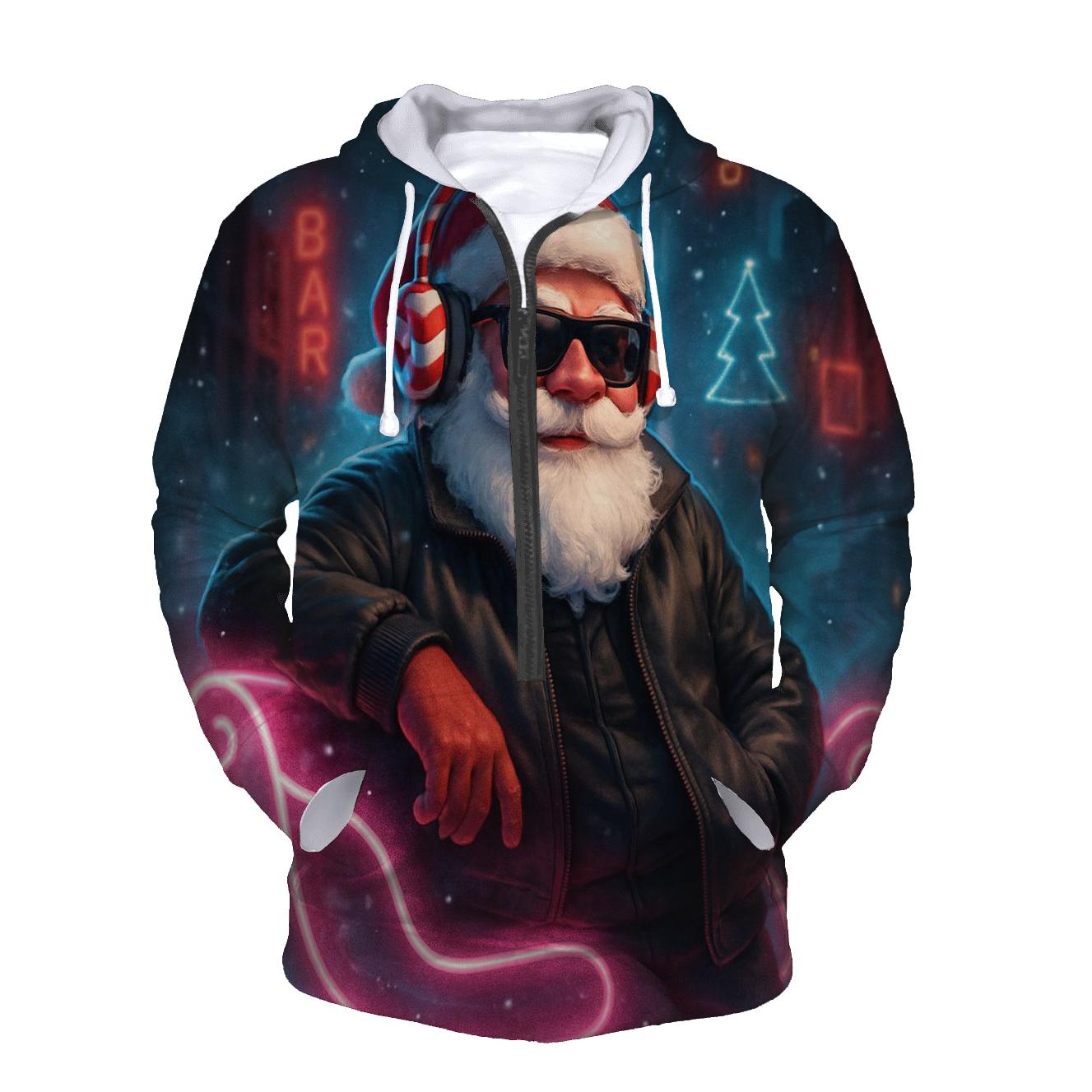 Neon Streetwear Santa hoodies fashion