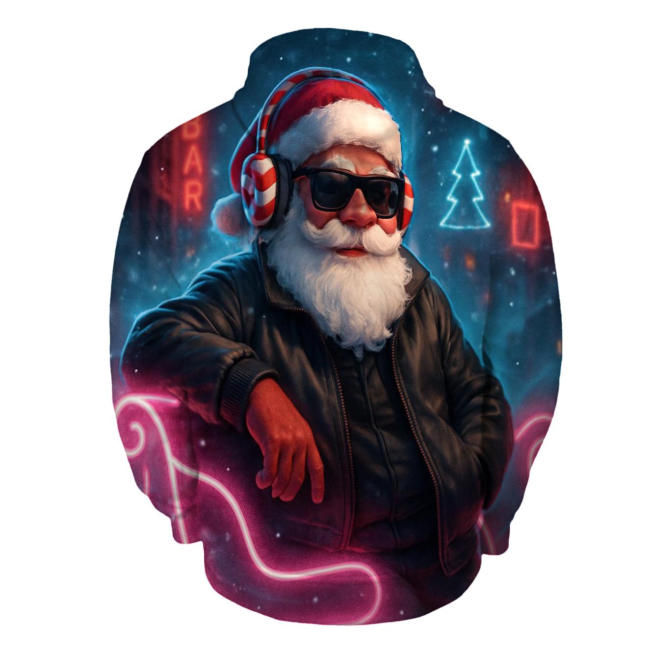 Neon Streetwear Santa hoodies fashion