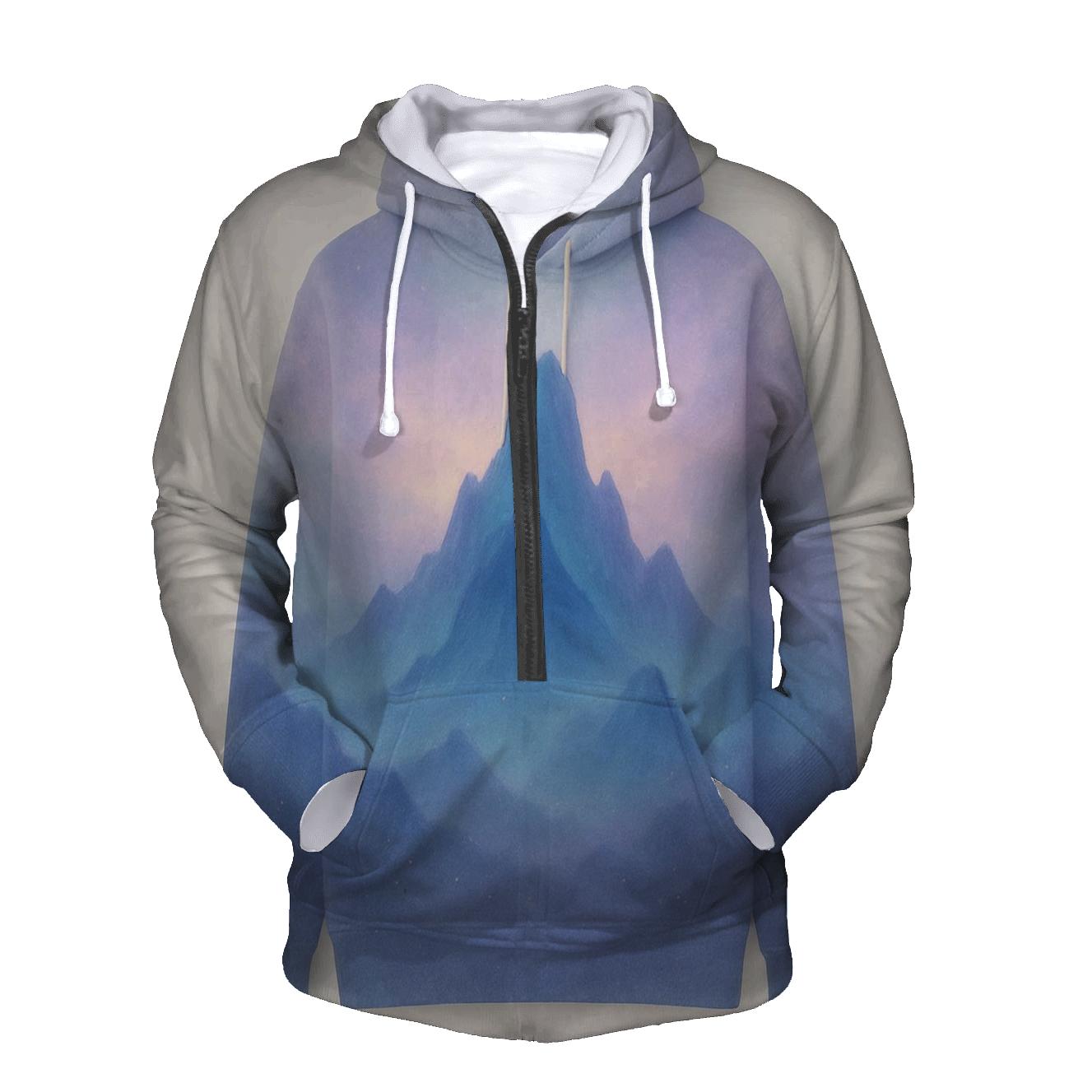 Mistbound Mountain Light printed hoodies