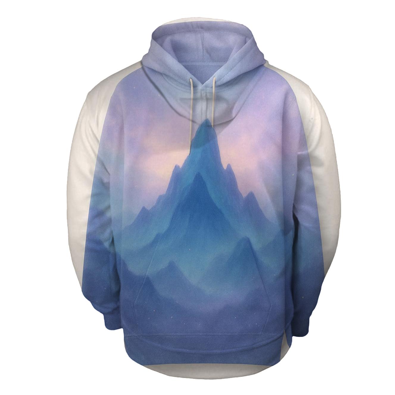 Mistbound Mountain Light printed hoodies