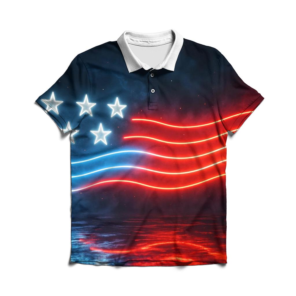 Neon Freedom Aurora casual sports polo shirts