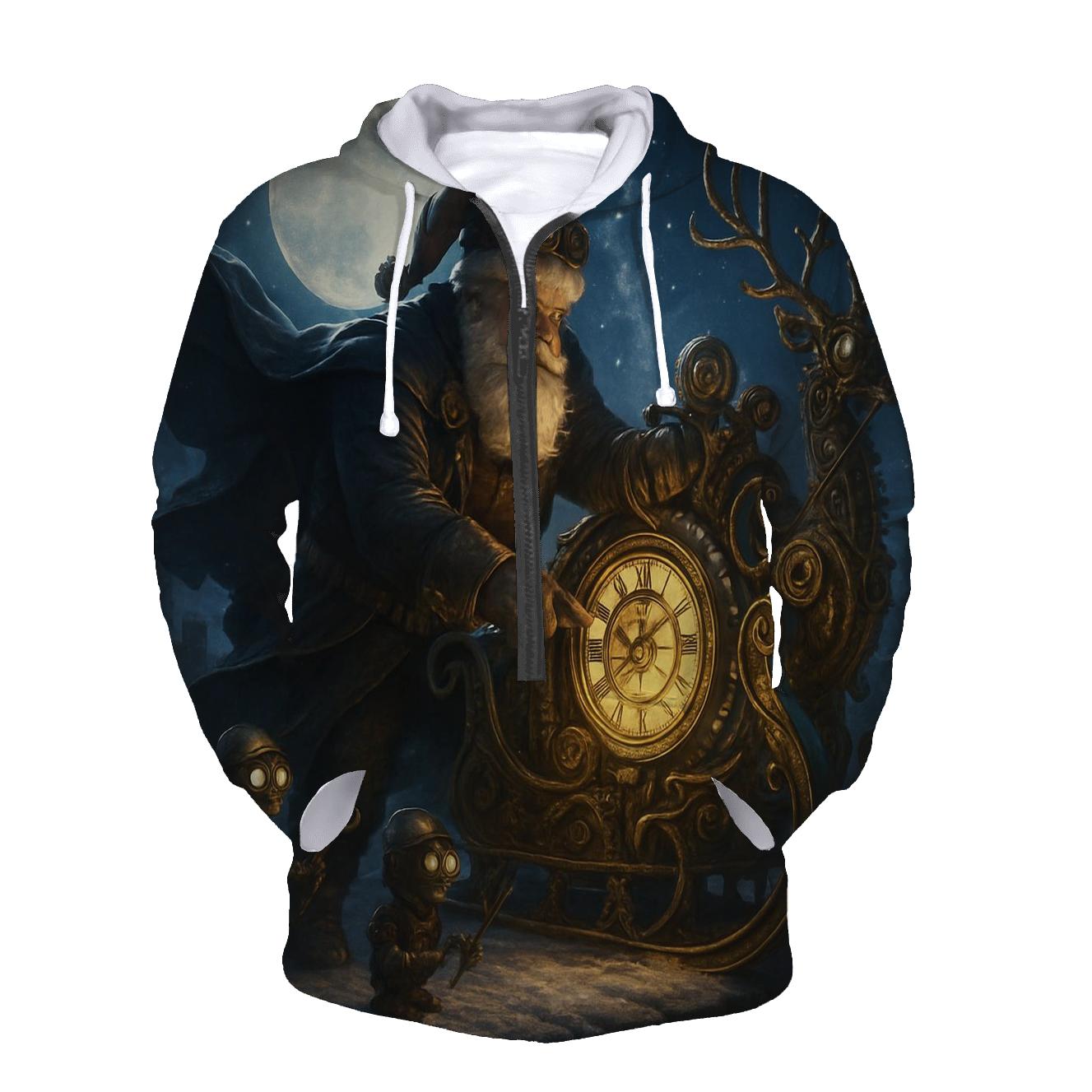 Clockwork Midnight Santa hoodie trends