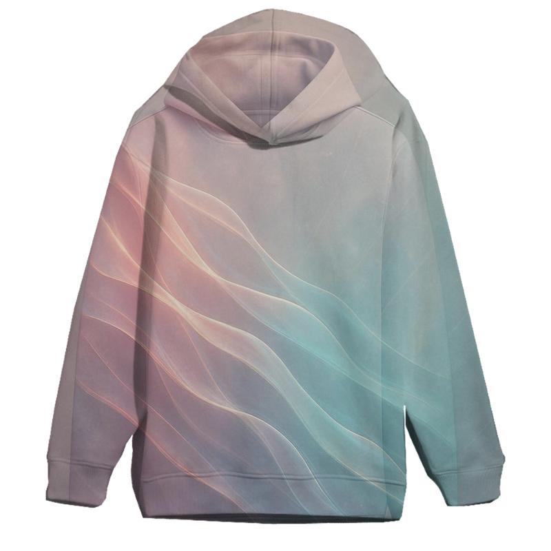 Aurora Gradient Waves hoodie trends
