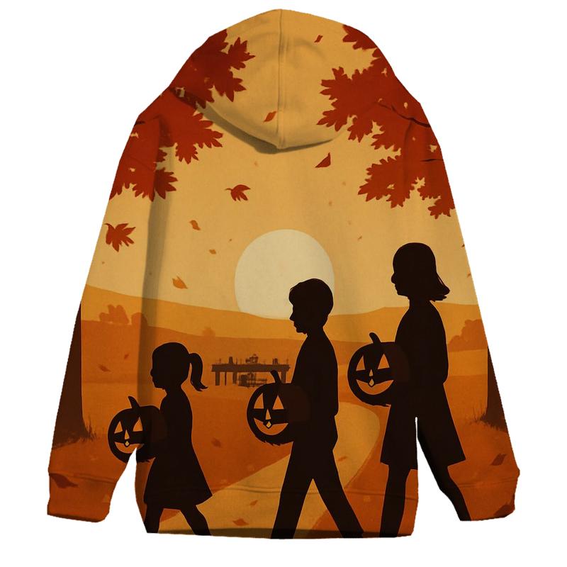 Sunset Pumpkin Procession hoodie designs