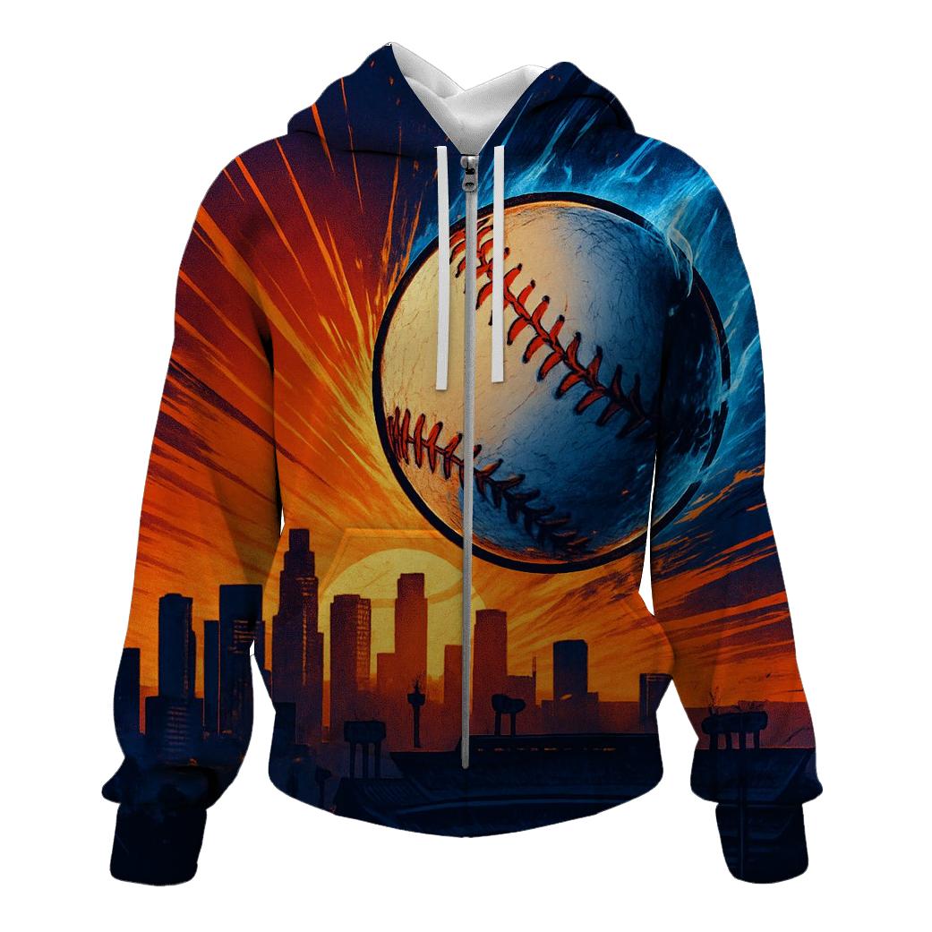 Skyline Fastball Burst premium hoodies