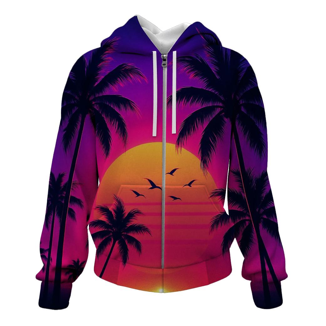 Neon Palm Reverie hoodies fashion
