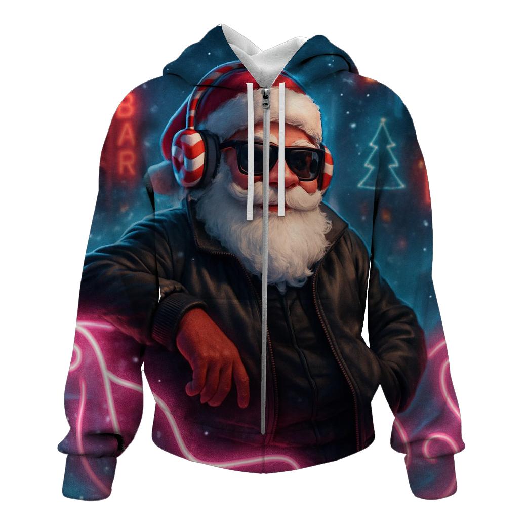 Neon Streetwear Santa hoodie designs