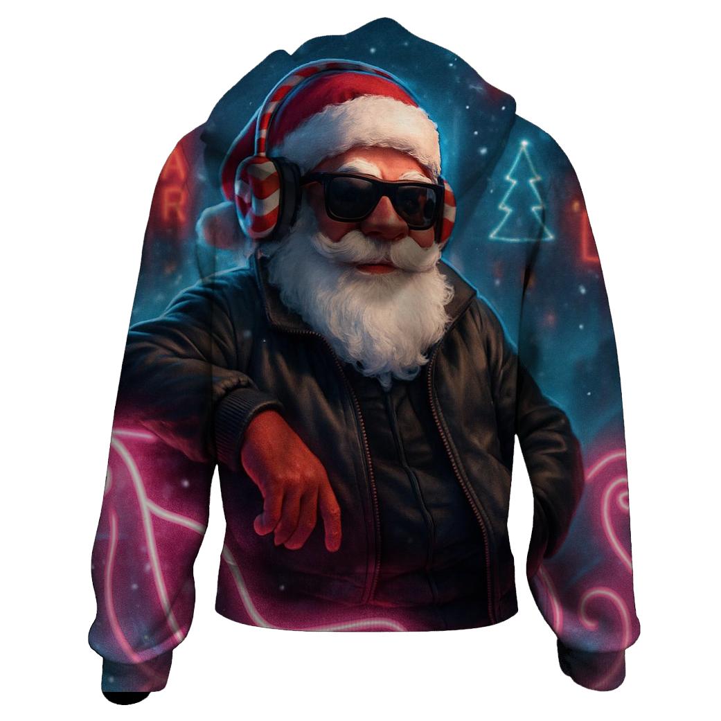 Neon Streetwear Santa hoodie designs