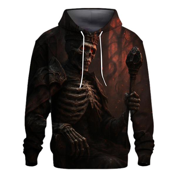 Ashen Throne Of The Bone King printed hoodies