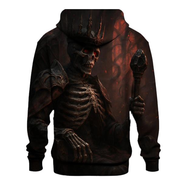 Ashen Throne Of The Bone King printed hoodies
