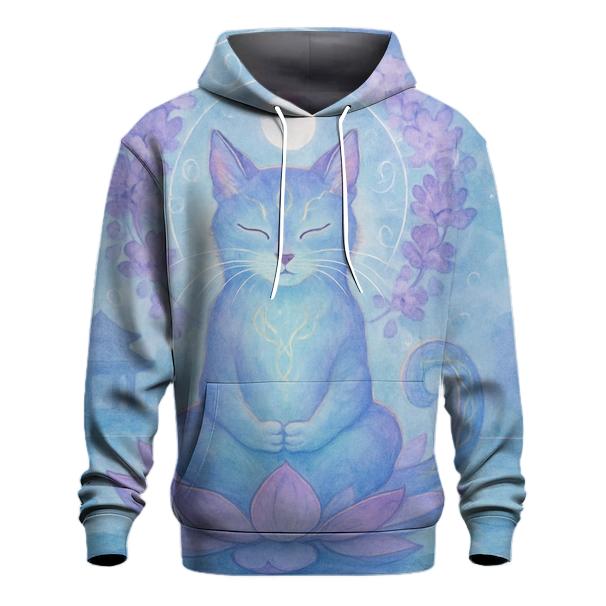 Lotus Guardian Cat premium hoodies