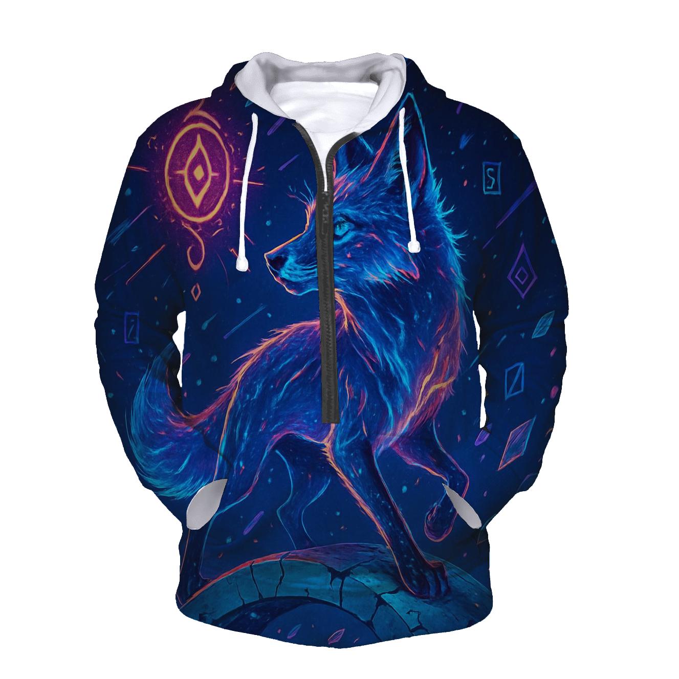Nebula Fox Procession printed hoodies