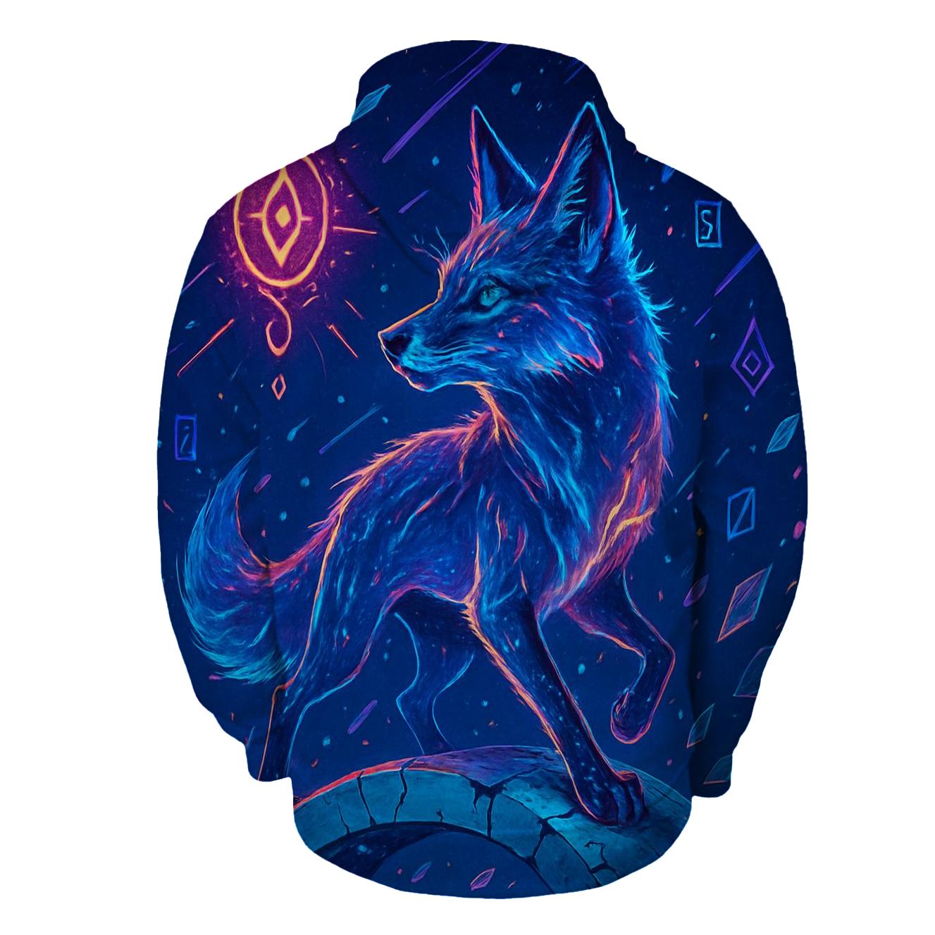 Nebula Fox Procession printed hoodies