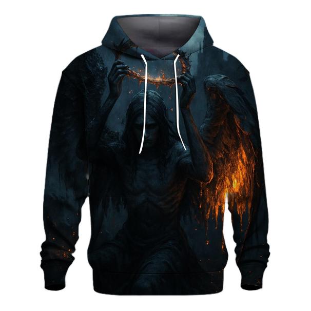 Fallen Angel Of Coal And Ember premium hoodies