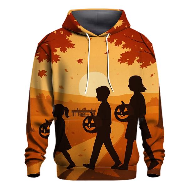 Sunset Pumpkin Procession zip-up hoodies