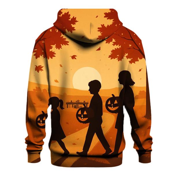 Sunset Pumpkin Procession zip-up hoodies