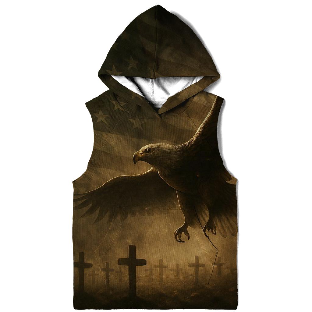Eagle Over Remembrance Field hoodies fashion