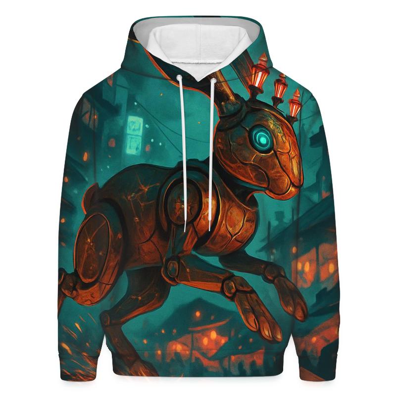 Clockwork Hare Of Midnight Markets pullover hoodies