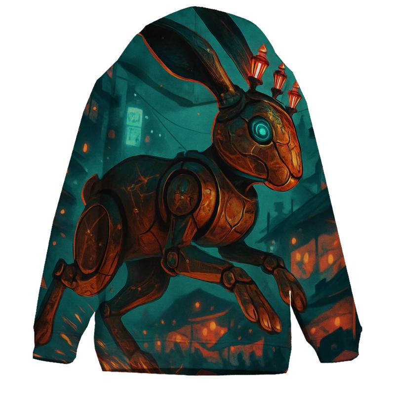 Clockwork Hare Of Midnight Markets pullover hoodies
