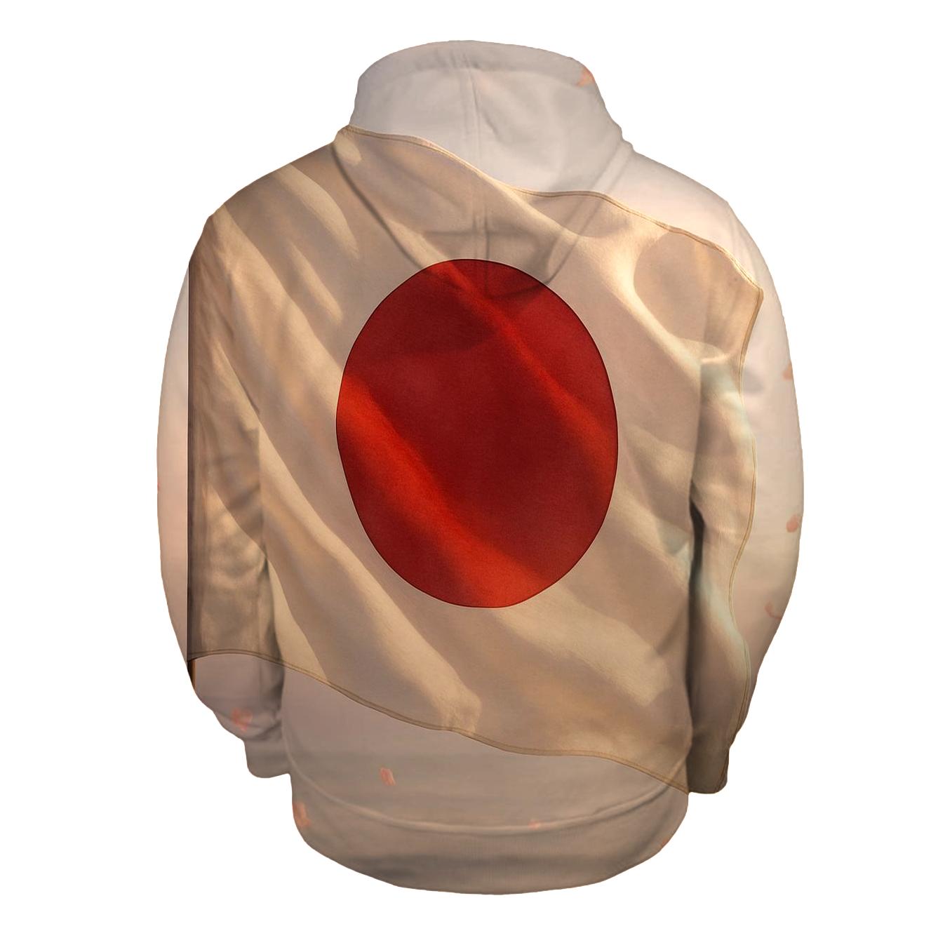 Sunlit Japanese Silk Wave pullover hoodies
