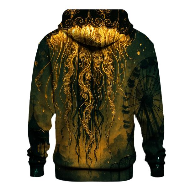 Gilded Jellyfish Nebula embroidered hoodies