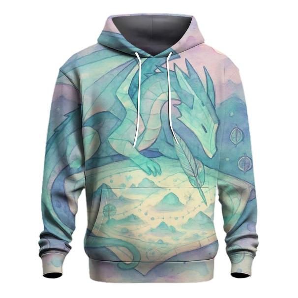 Origami Dragon Cartographer designer hoodies