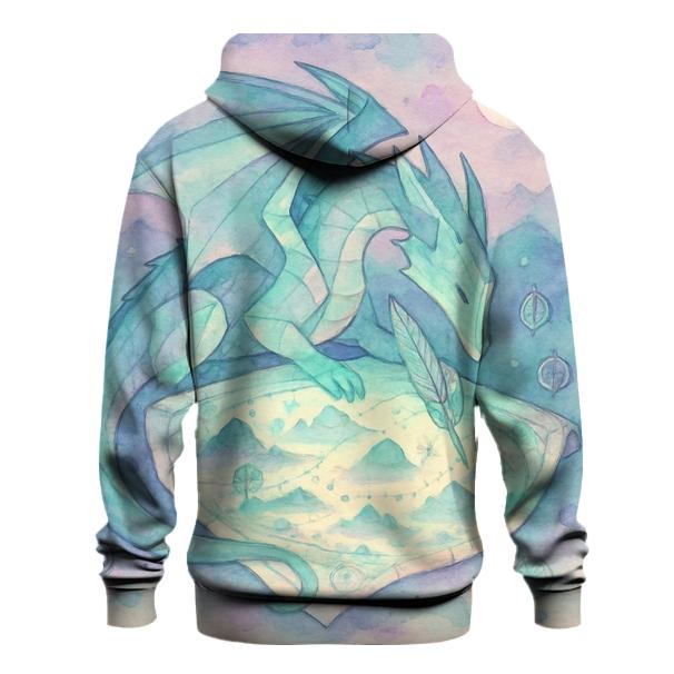 Origami Dragon Cartographer designer hoodies