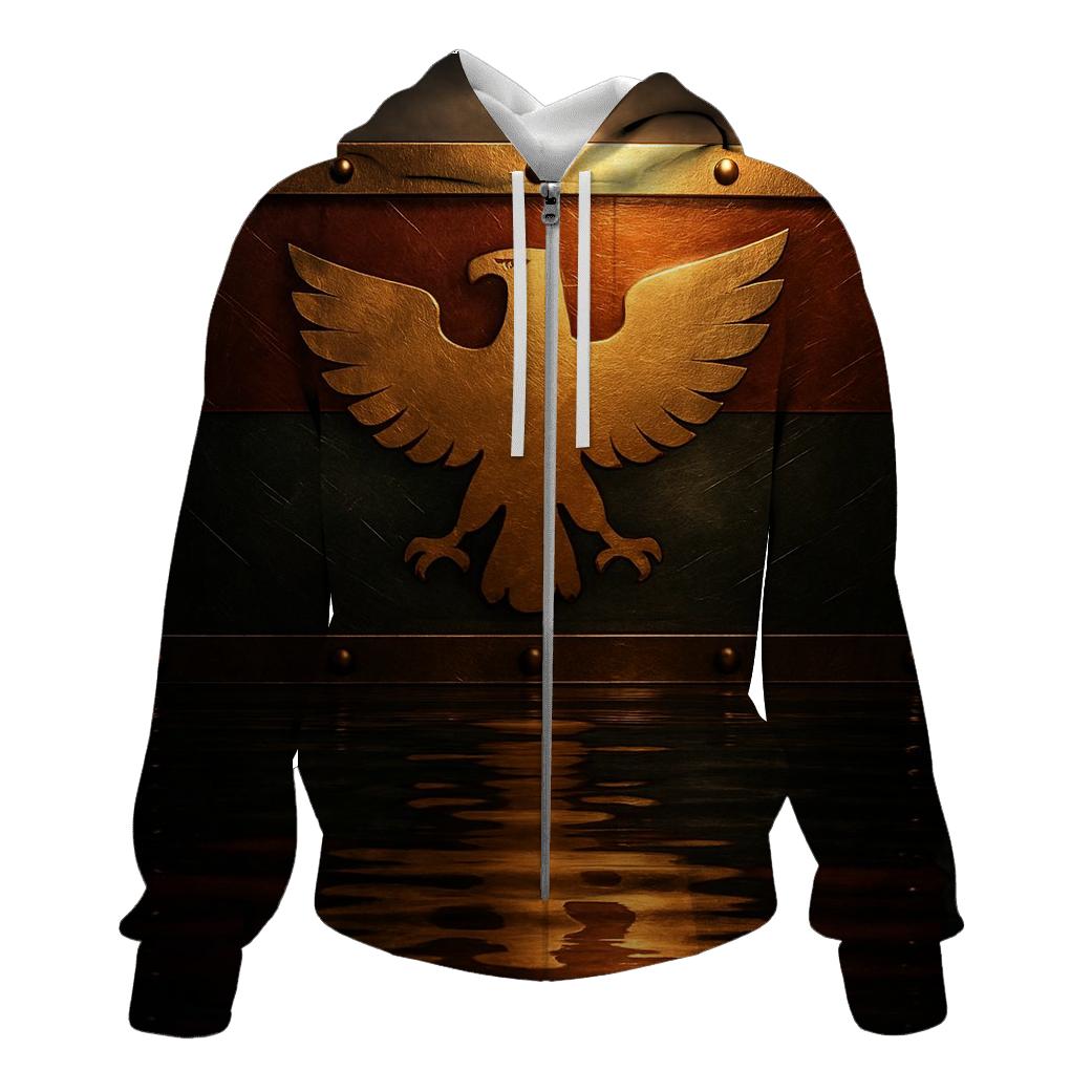 Golden Eagle Banner Reflection hoodies fashion