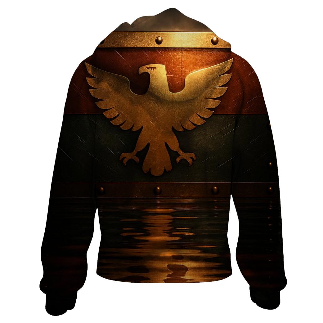 Golden Eagle Banner Reflection hoodies fashion