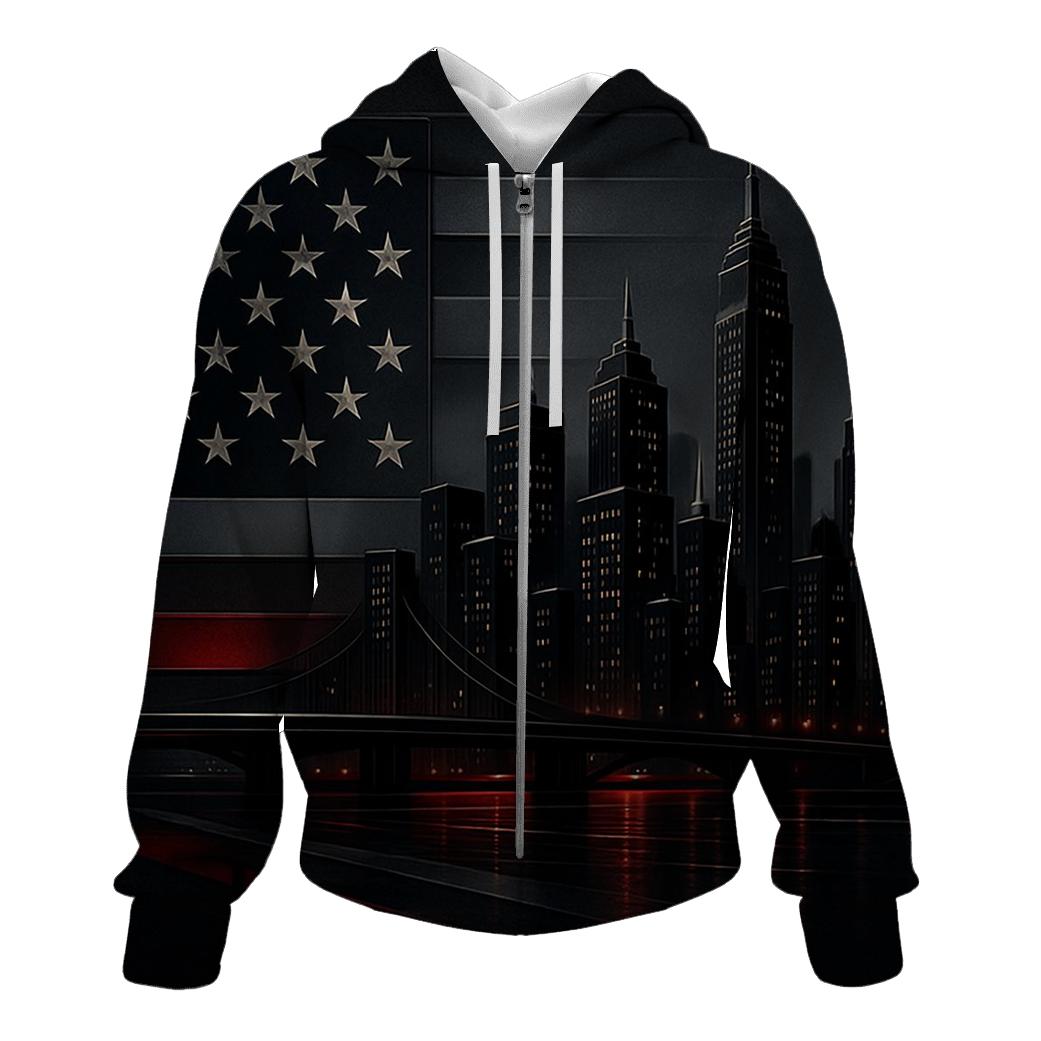 Skyline Stripes Metropolis heavyweight hoodies