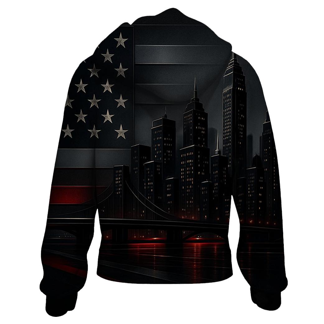 Skyline Stripes Metropolis heavyweight hoodies