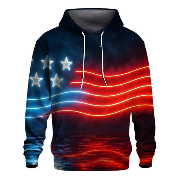 Neon Freedom Aurora graphic hoodies
