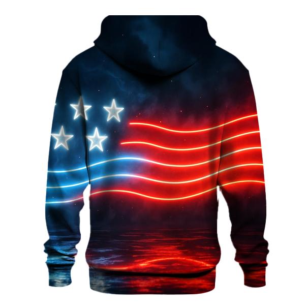 Neon Freedom Aurora graphic hoodies